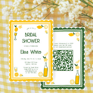 Invitation Limoncello Lemonade CUSTOM QR Fête des mariées