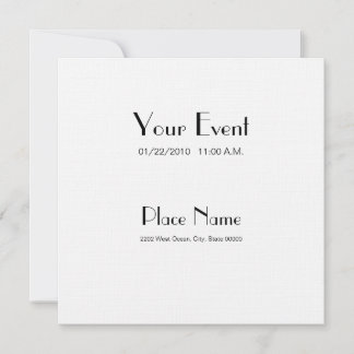 Invitation Linen Paper/ White Colour 5.25 x 5.25