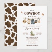 Linge de bébé pour Baby Shower Petit Cowboy