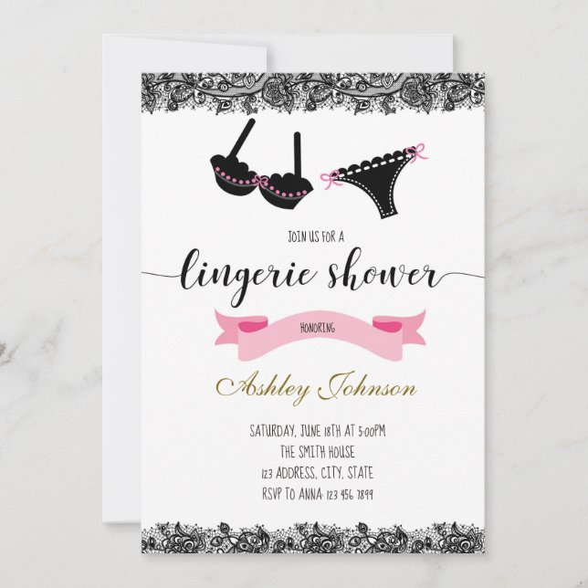 Invitation lingerie (Devant)