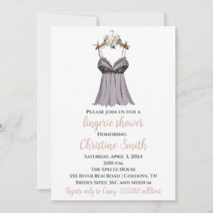 Invitation Lingerie Bridal Shower