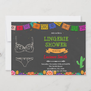 Invitation lingerie fiesta