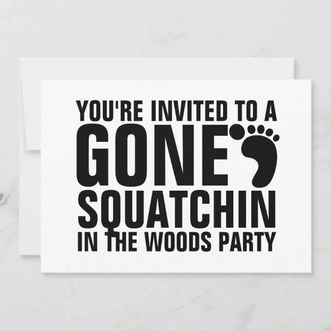 INVITATION L'INVITATION À LA FÊTE SQUATCHIN (Devant)
