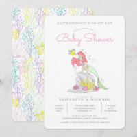 L'Invitation Baby shower de la petite sirène