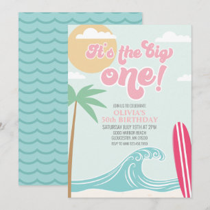 Invitation L'invitation d'anniversaire The Big One Pink Beach