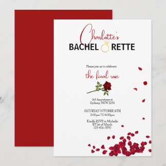 Invitation L'invitation de Bachelorette de la Rose finale