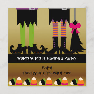 Invitation L'invitation de fête d'anniversaire de Halloween
