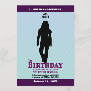 Invitation L'invitation de film d'anniversaire (fille)