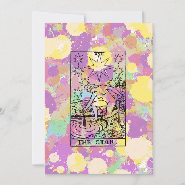 Invitation L'invitation de Star Tarot Party (Devant)