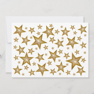 Invitation L'invitation Gold Stars blanc
