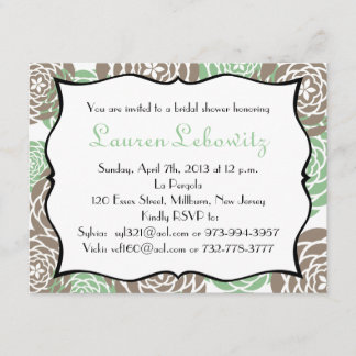 Invitation L'invitation nuptiale de douche pour lauren