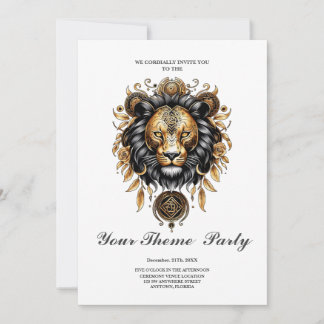 Invitation Lion majestueux
