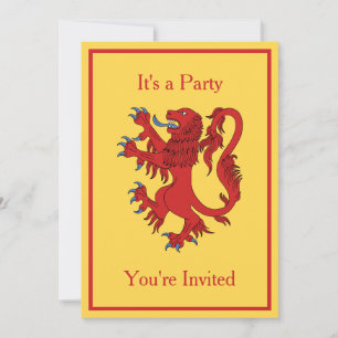 Invitation Lion Rampant Gules