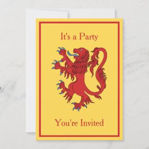 Invitation Lion Rampant Gules