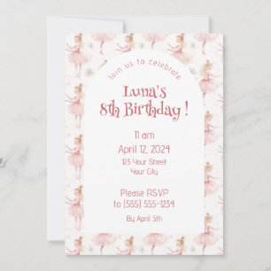 Invitation Little Ballerina #9 - Blonde Girl