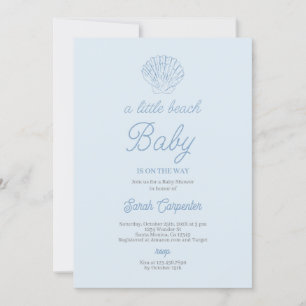 Invitation Little Beach Baby shower Boy