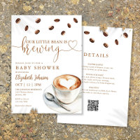 Little Bean Brewing Coffee Baby Shower Tout En Un