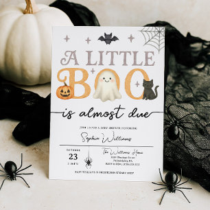 Invitation Little Boo est presque dû Baby shower d'Halloween