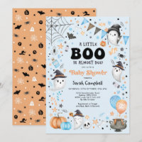 Little Boo est presque dû Halloween Baby shower Bo