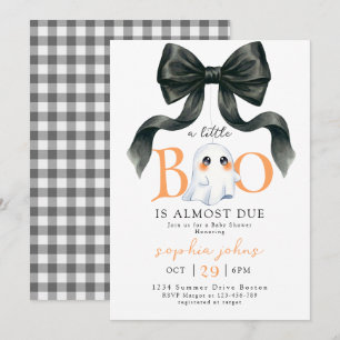 Invitation Little Boo est presque due Fête prénatale Hallowee
