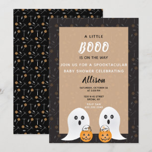Invitation Little Booktacular Baby shower Ghosts