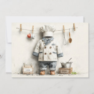 Invitation Little Chef 1ère fête d'anniversaire