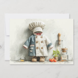 Invitation Little Chef 1ère fête d'anniversaire