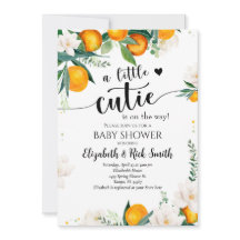 Little Cutie Clementine Baby shower Hommes Neutre