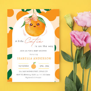 Invitation Little Cutie Est Sur Le Chemin Du Baby shower Oran