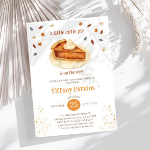 Invitation Little Cutie Pie est sur le chemin Citrouille baby