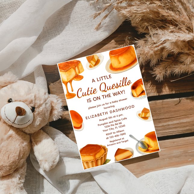 Invitation Little Cutie quesillo Fall Boy Girl Baby shower (Créateur téléchargé)