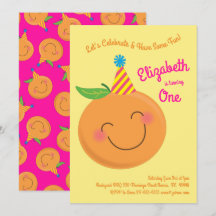 Little Cutie Tangerine Cute Kids 1er anniversaire