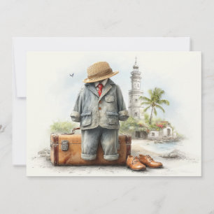 Invitation Little Globetrotter - 1er anniversaire Aventure