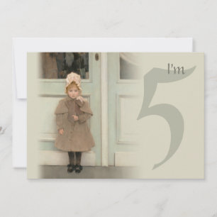 Invitation Little Jeanne CC0161 Fête d'anniversaire aux beaux