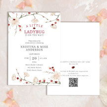 Little Ladybug QR Code Baby shower