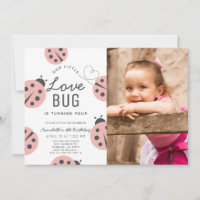 Little Log Bug Light Rose Ladybug Photo Anniversai