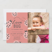 Little Log Bug Rose Ladybug Photo Anniversaire