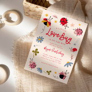 Invitation Little Love Bug Girl Baby shower