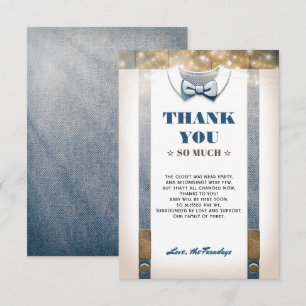 Invitation Little Man Baby shower   Merci rustique