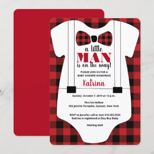 Invitation Little Man est en chemin Baby shower