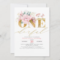 Little Miss ONEderful Gold Parties scintillant 1er