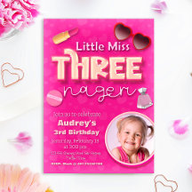 Little Miss Threenager - Fille 3e anniversaire