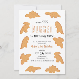 Invitation Little Nugget 1er 2e 3e anniversaire