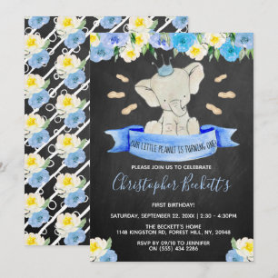 Invitation Little Peanut Boys 1er anniversaire