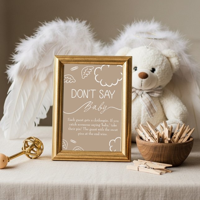 Invitation Little Piece of Heaven  Don't Say Baby Game Beige  (Little Piece of Heaven Don't Say Baby Game Beige)