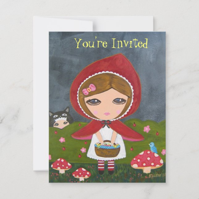 Invitation Little Red Riding Hood - Bedtime Story (Devant)
