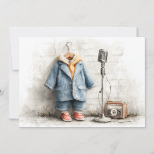 Invitation Little Singer 1er anniversaire