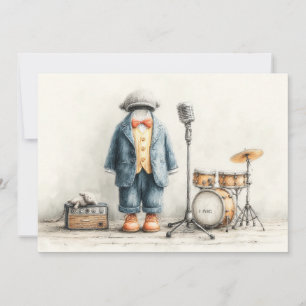 Invitation Little Singer 1er anniversaire