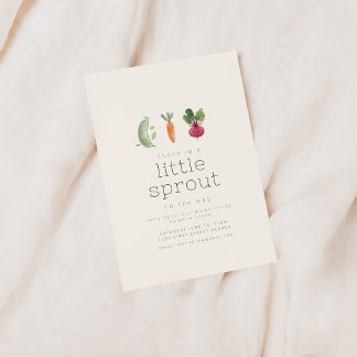 Invitation Little Sprout est sur le chemin Baby shower Invita