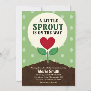Invitation Little Sprout se trouve sur le Baby shower Way